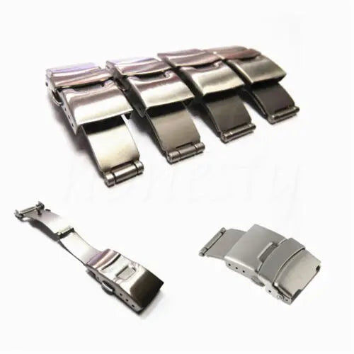 18/20/22/24mm Stainless Steel Butterfly Deployment Clasp Buckle Watch Strap Band Watch Accessories
