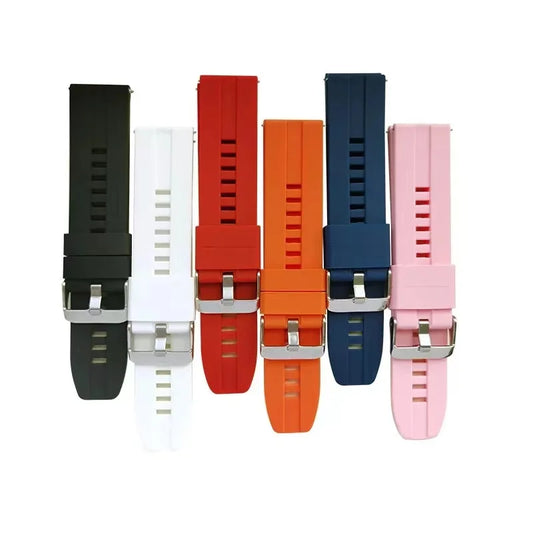 20 22mm Rubber Watch Strap for Huami Amazfit BALANCE/Bip 5 U Pro Sport Watchband GTR 4 3 Pro 2e 47mm 42mm/GTS 4 3 2e/Active Band