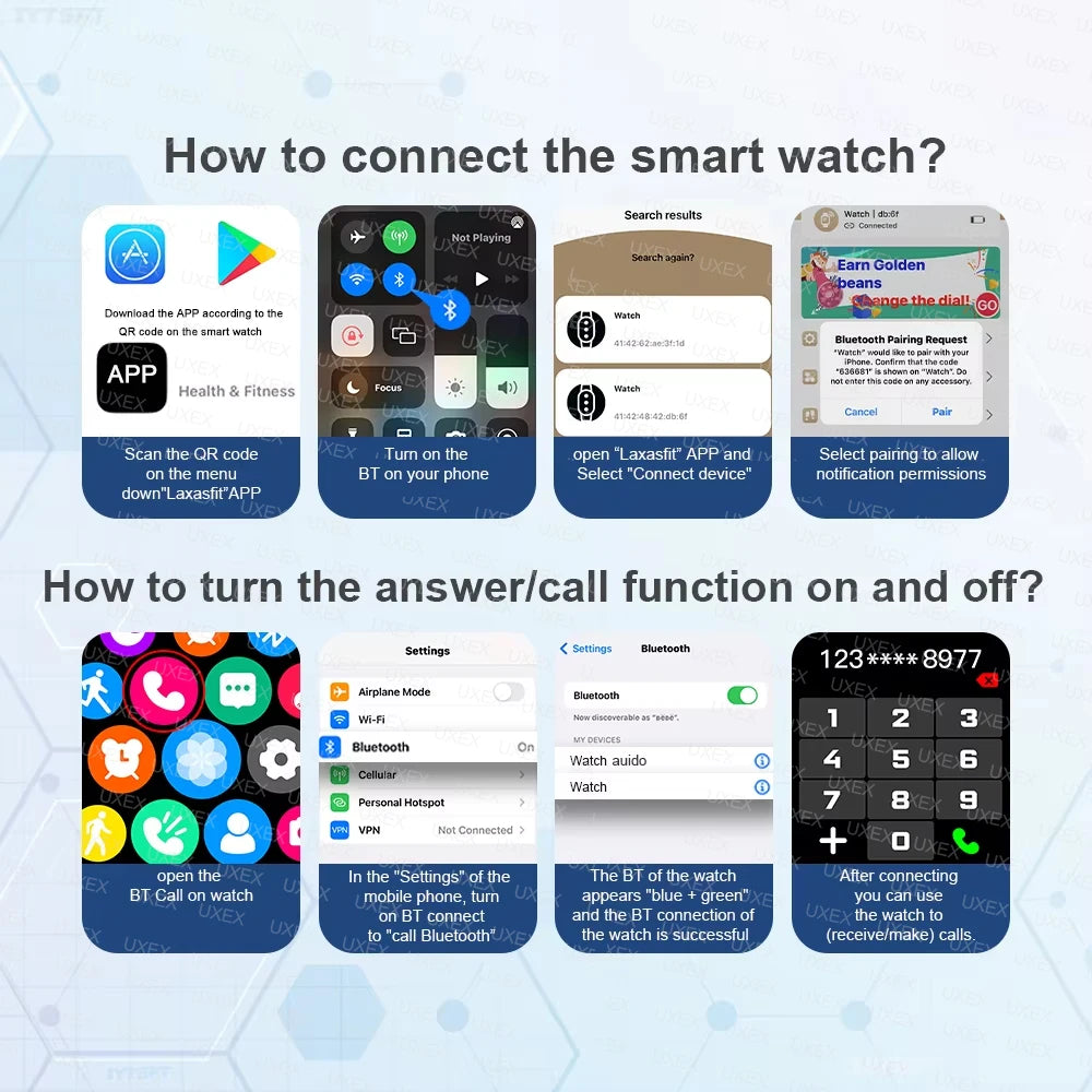 2025 New Business Smartwatch Men 1.32" inch Bluetooth Call Fitness Tracker Smart Wearable Women Wireless Call Watch Android IOS