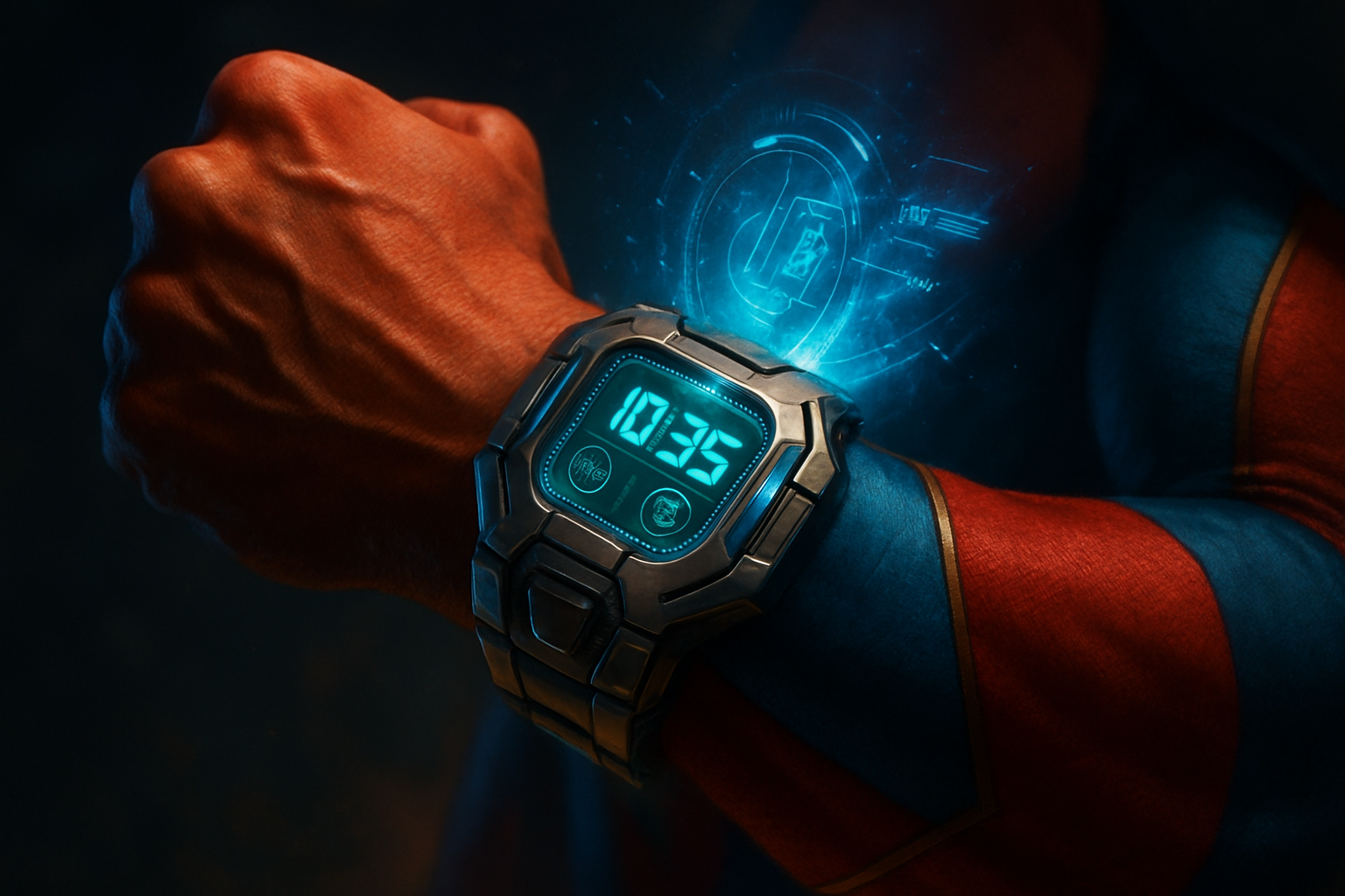 super hero wach hand